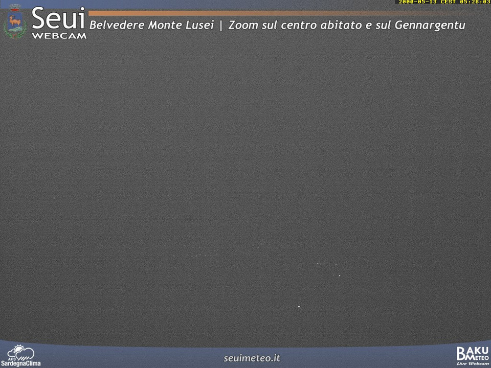 time-lapse frame, Monte Lusei Seui webcam