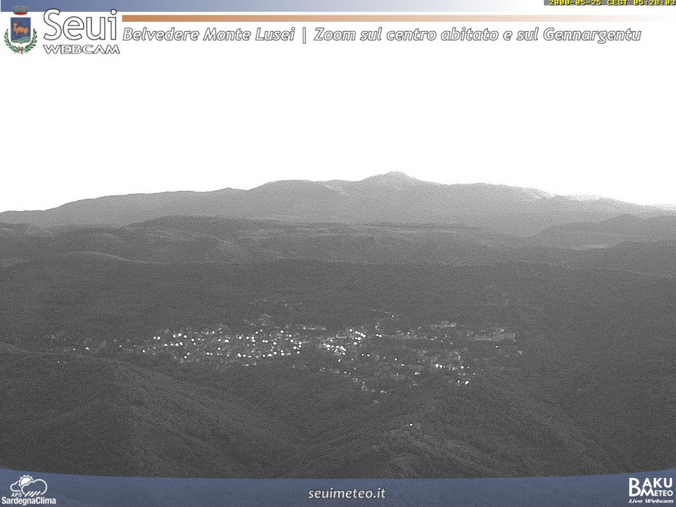 time-lapse frame, Monte Lusei Seui webcam