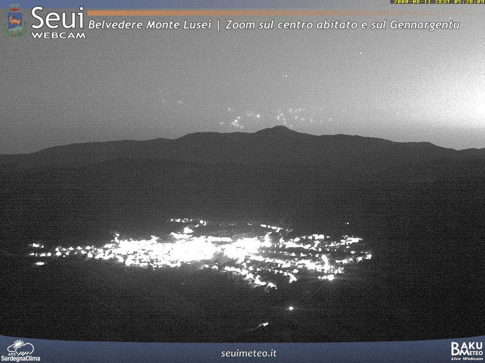 time-lapse frame, Monte Lusei Seui webcam