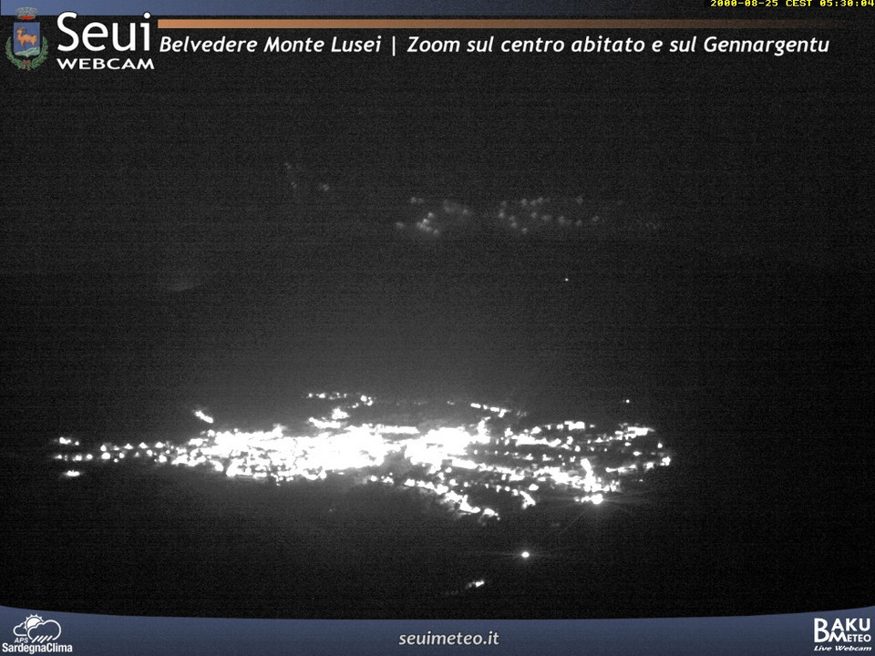 time-lapse frame, Monte Lusei Seui webcam