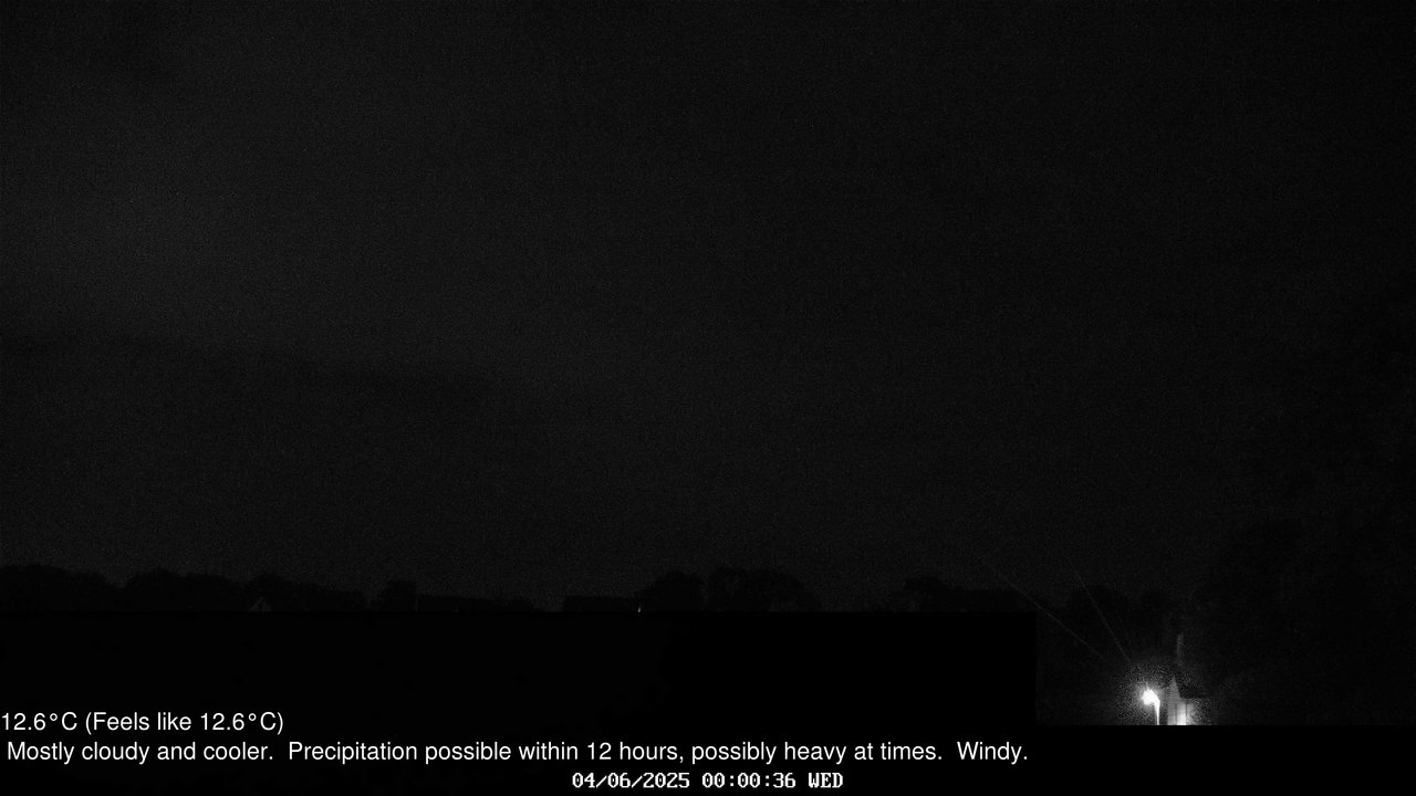 time-lapse frame, Wembury, Devon. Knighton Hill Cam webcam