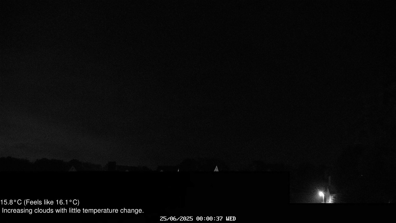 time-lapse frame, Wembury, Devon. Knighton Hill Cam webcam