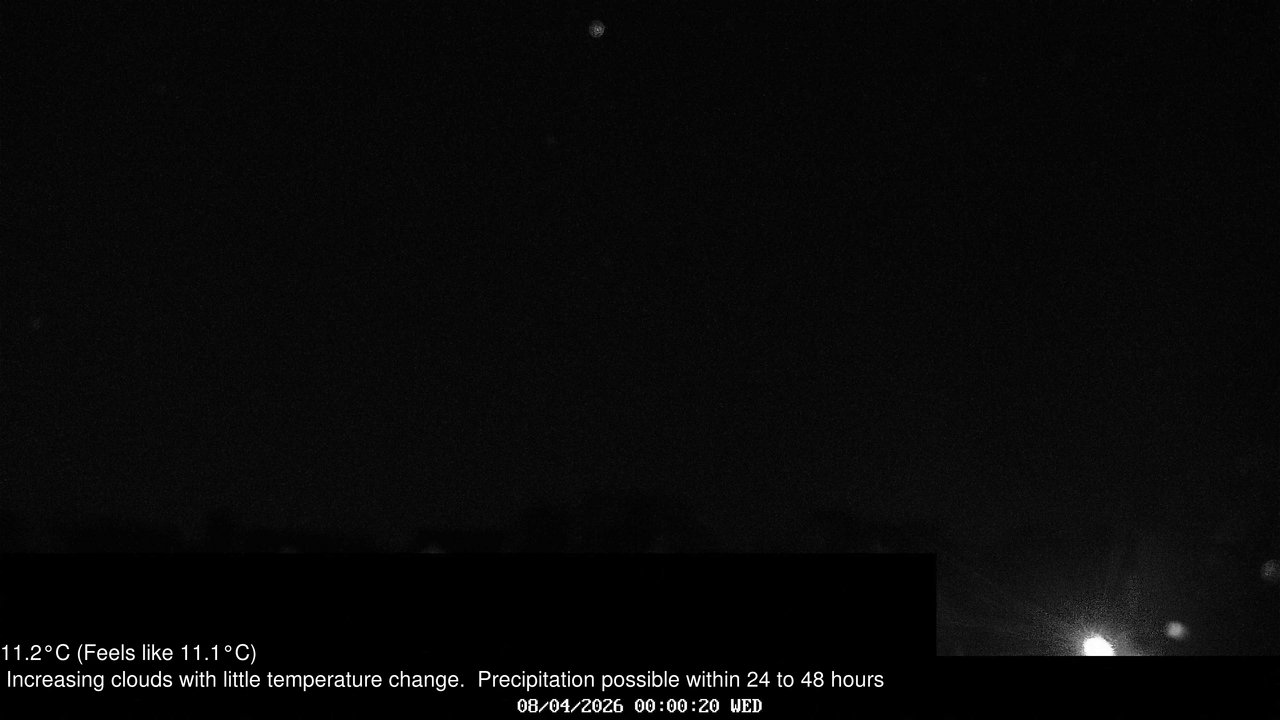 time-lapse frame, Wembury, Devon. Knighton Hill Cam webcam