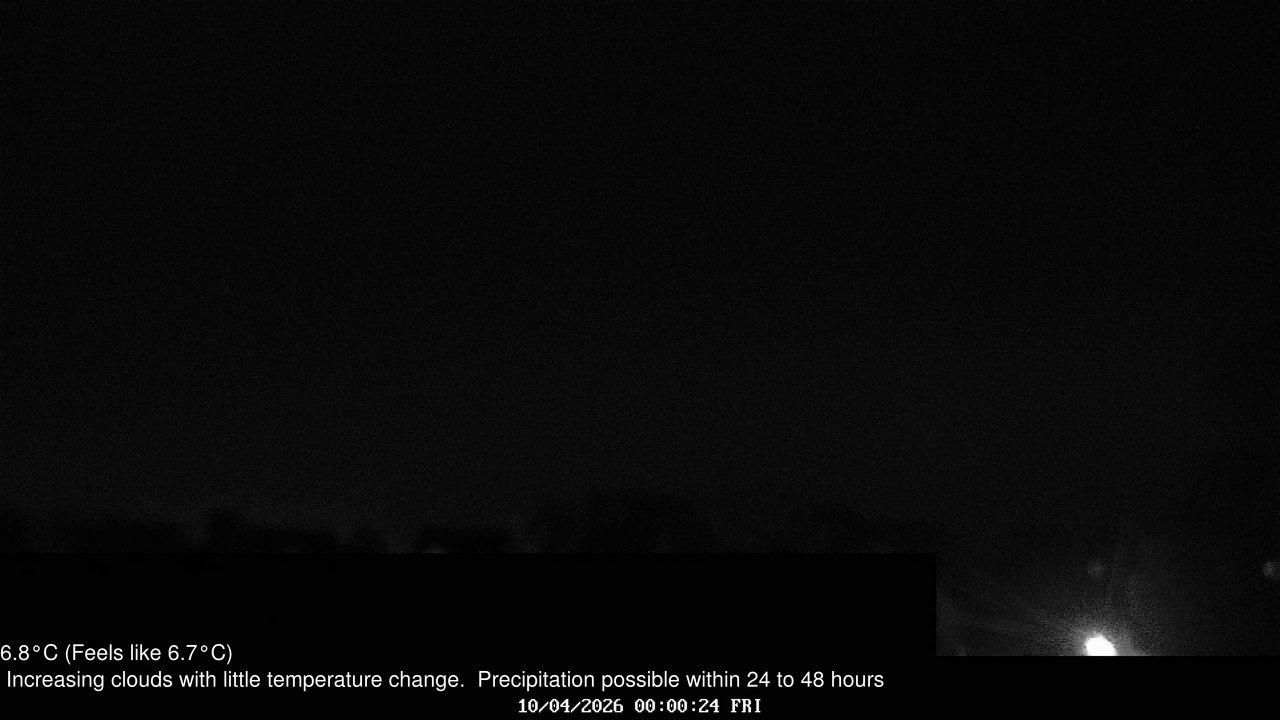 time-lapse frame, Wembury, Devon. Knighton Hill Cam webcam