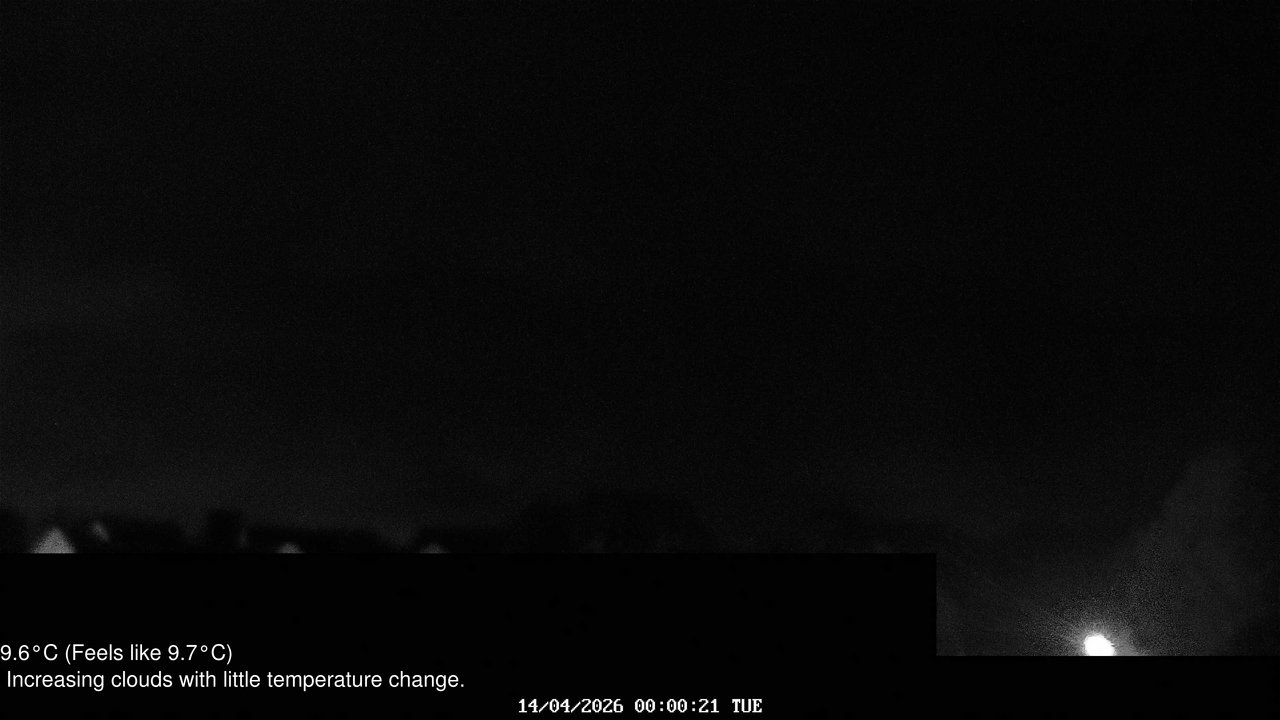 time-lapse frame, Wembury, Devon. Knighton Hill Cam webcam