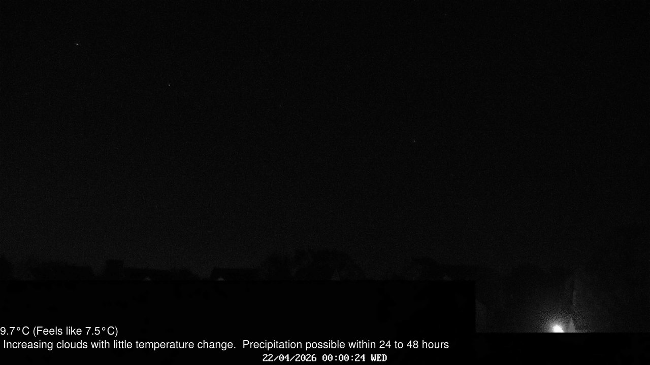 time-lapse frame, Wembury, Devon. Knighton Hill Cam webcam