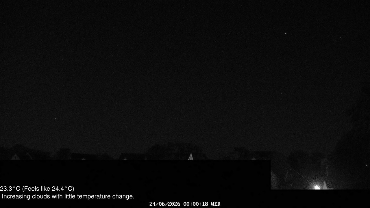 time-lapse frame, Wembury, Devon. Knighton Hill Cam webcam