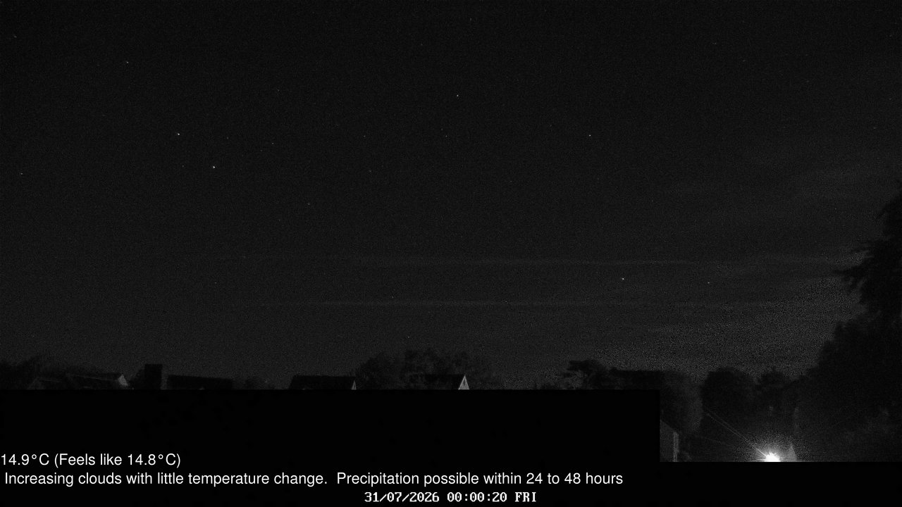 time-lapse frame, Wembury, Devon. Knighton Hill Cam webcam