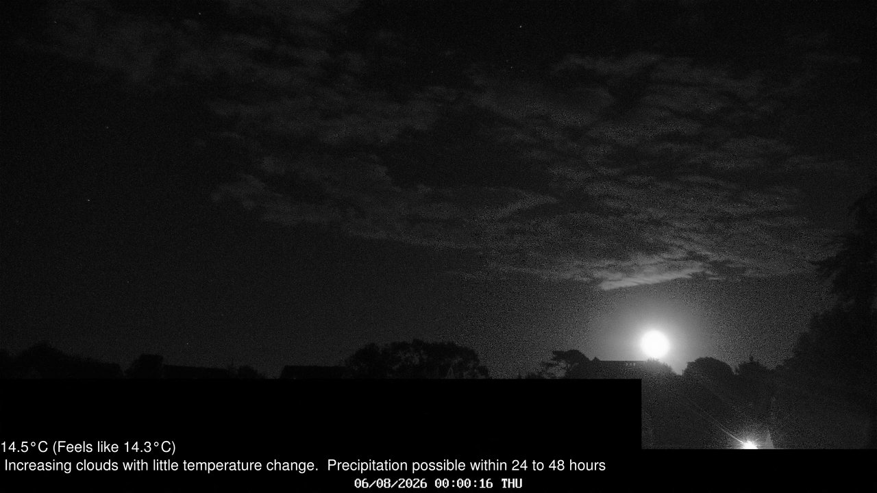 time-lapse frame, Wembury, Devon. Knighton Hill Cam webcam