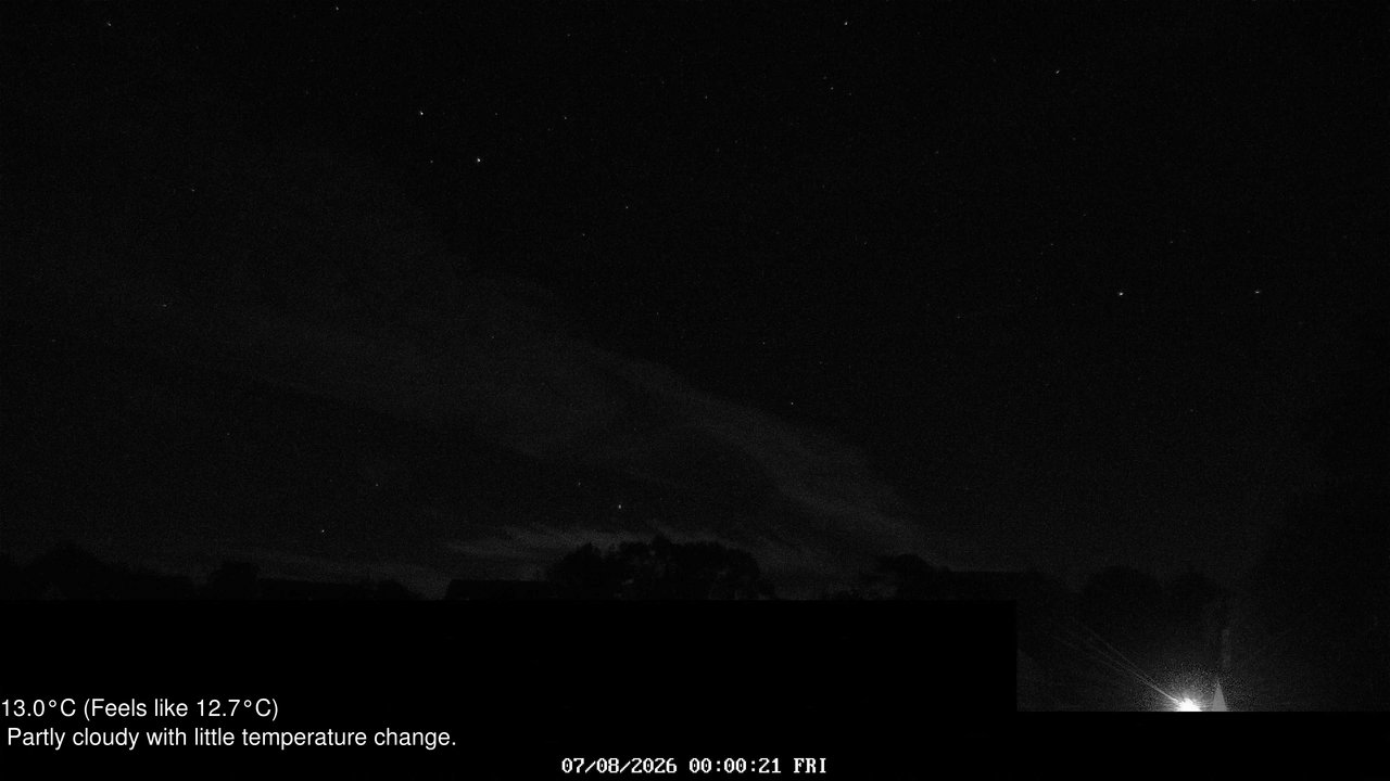 time-lapse frame, Wembury, Devon. Knighton Hill Cam webcam