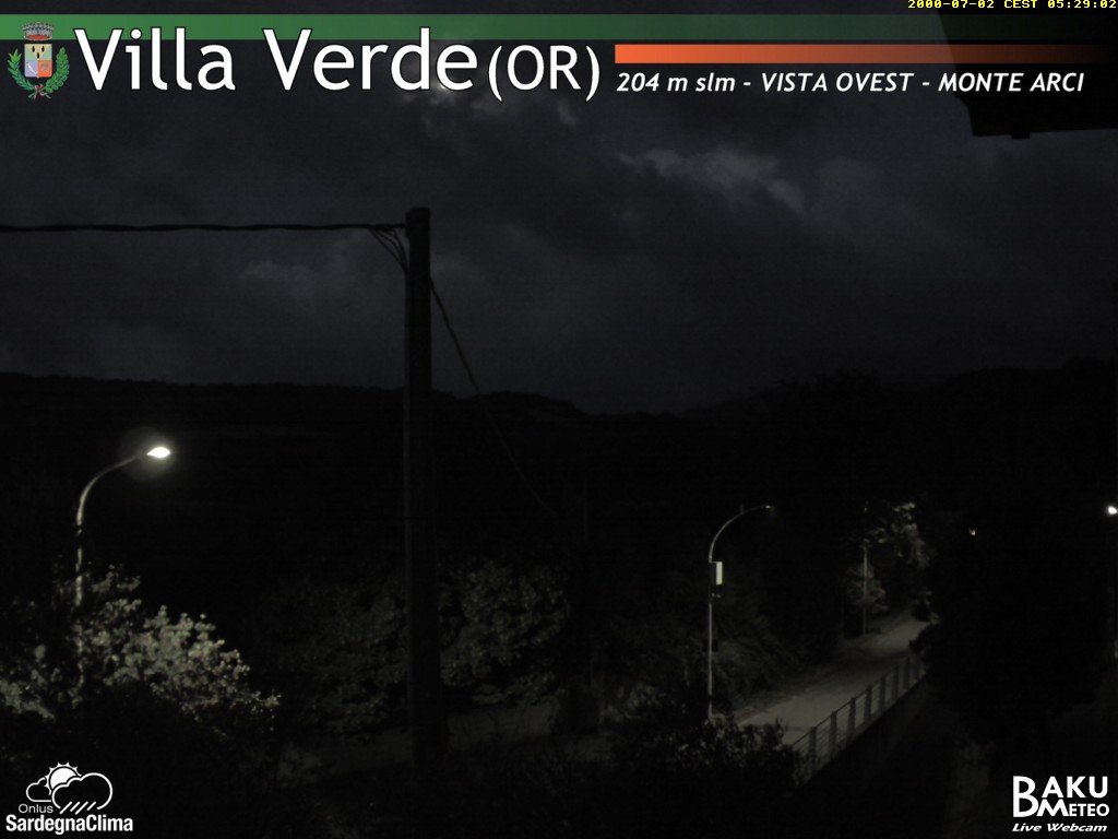 time-lapse frame, Baini Ovest webcam