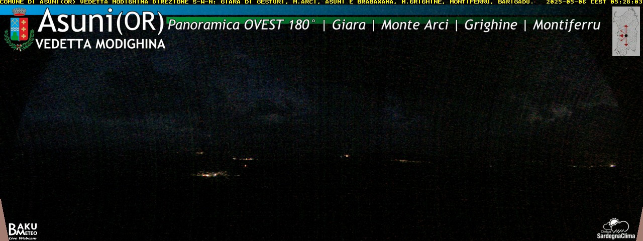 time-lapse frame, Asuni Ovest webcam