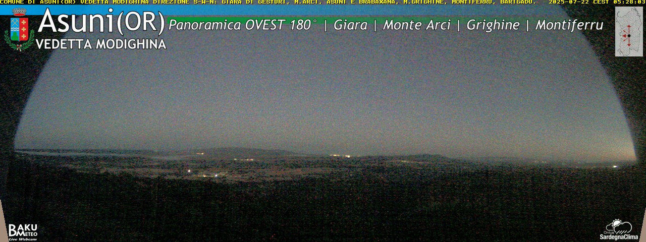 time-lapse frame, Asuni Ovest webcam