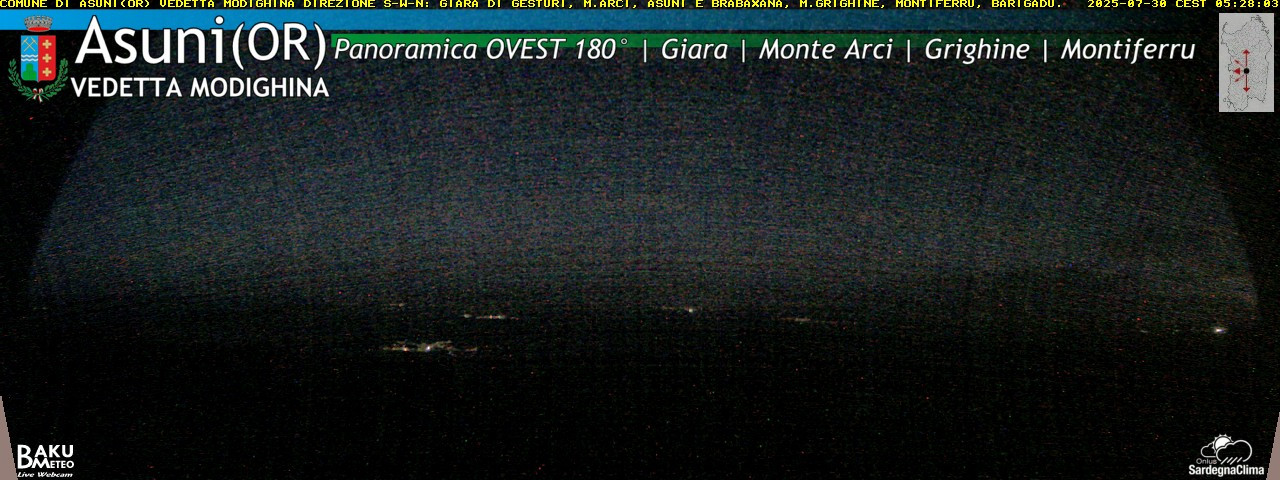 time-lapse frame, Asuni Ovest webcam