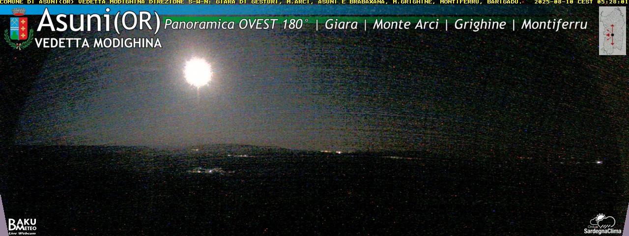 time-lapse frame, Asuni Ovest webcam