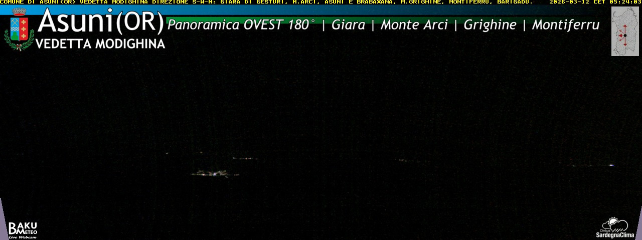 time-lapse frame, Asuni Ovest webcam