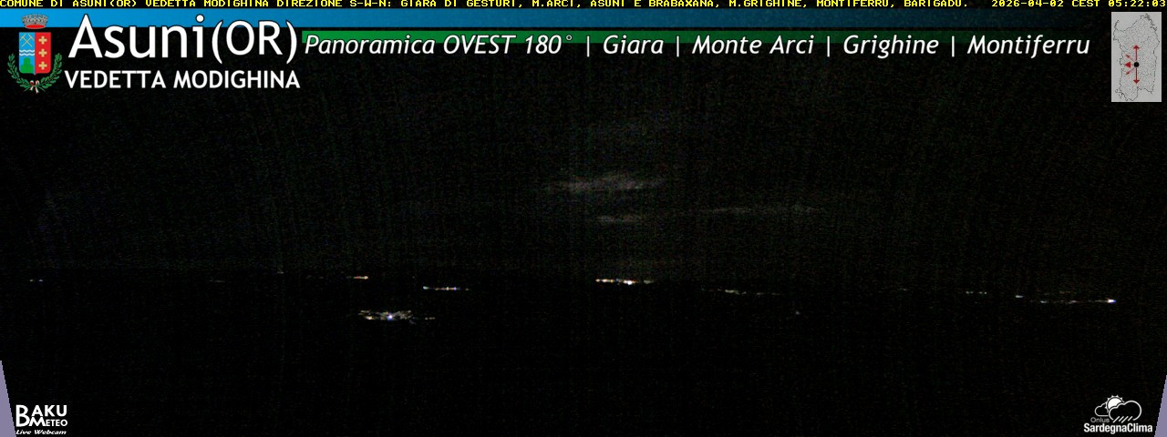 time-lapse frame, Asuni Ovest webcam