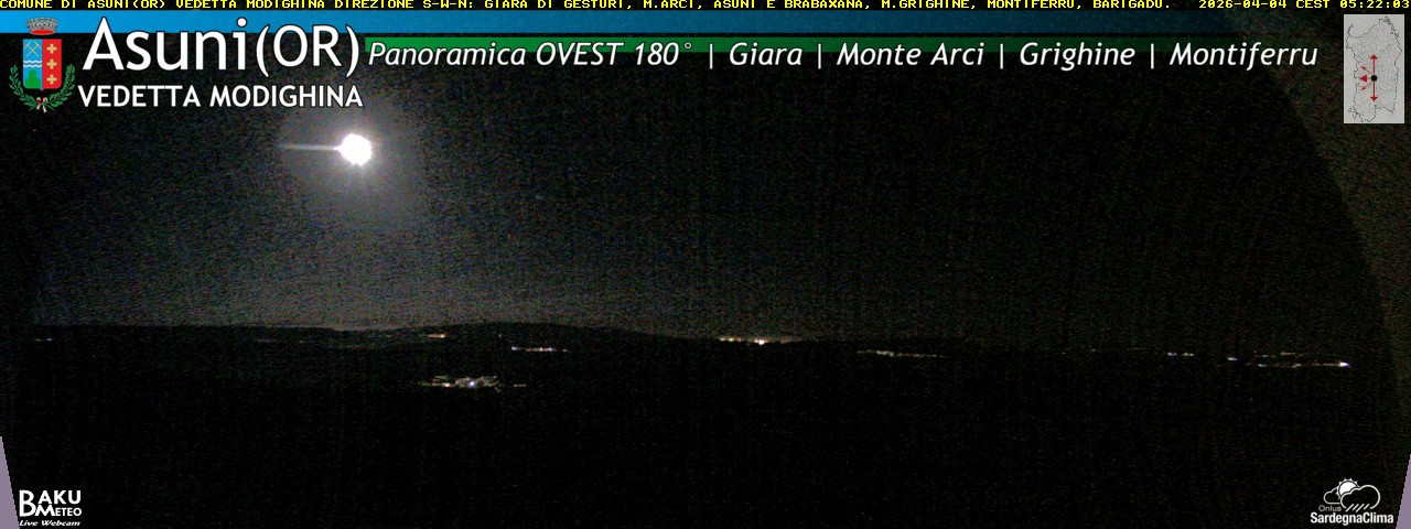 time-lapse frame, Asuni Ovest webcam