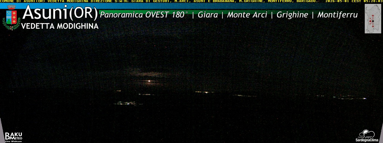 time-lapse frame, Asuni Ovest webcam