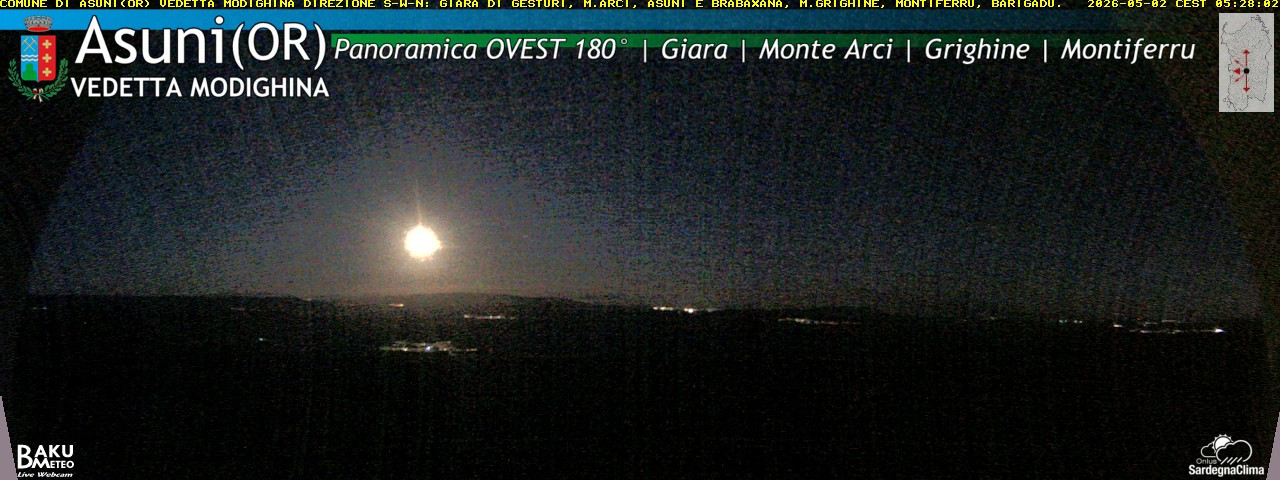 time-lapse frame, Asuni Ovest webcam