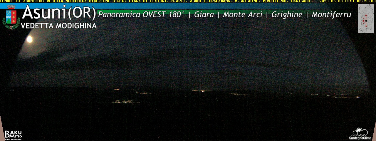 time-lapse frame, Asuni Ovest webcam