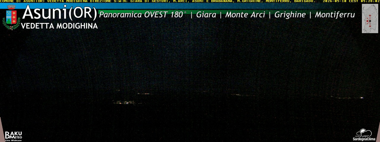 time-lapse frame, Asuni Ovest webcam