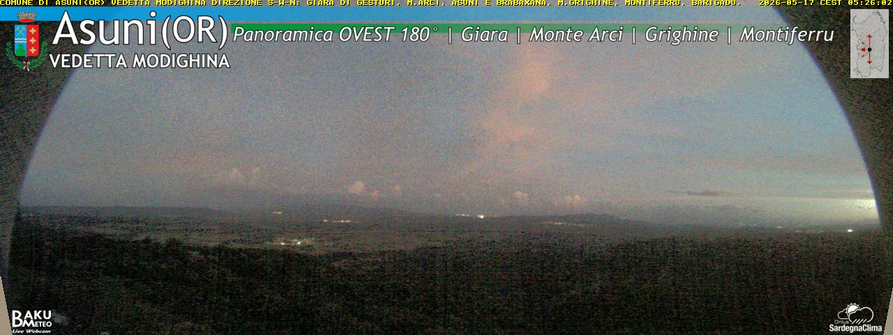 time-lapse frame, Asuni Ovest webcam