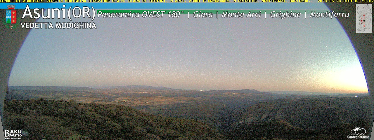 time-lapse frame, Asuni Ovest webcam