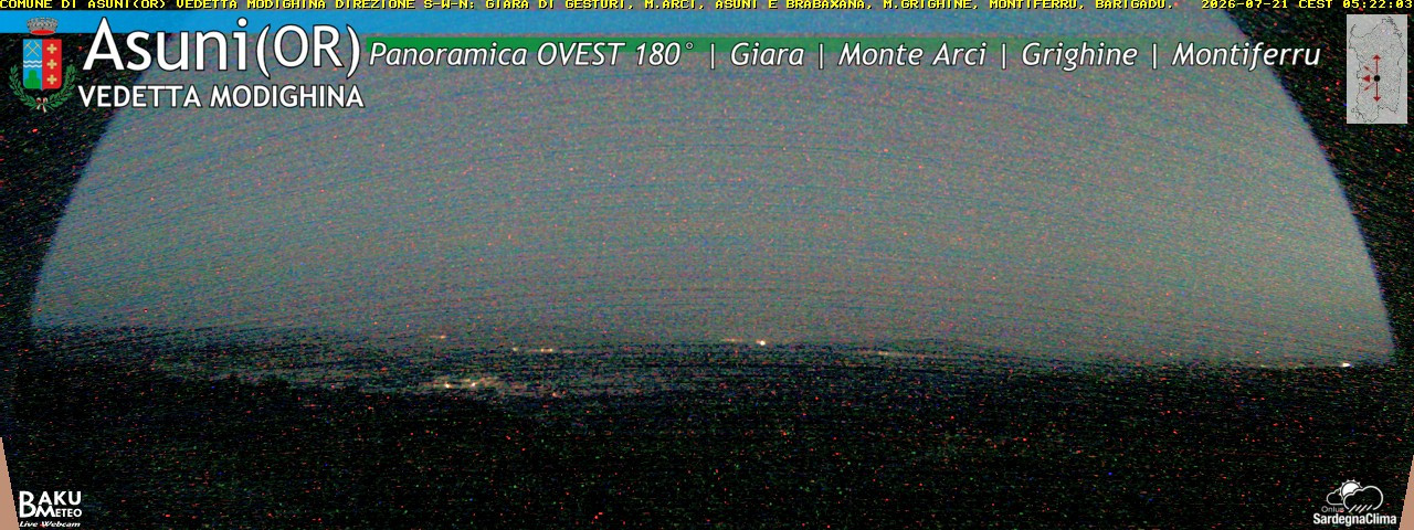 time-lapse frame, Asuni Ovest webcam