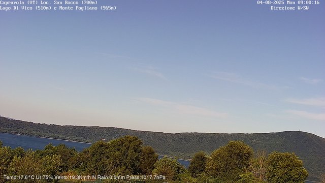 time-lapse frame, Caprarola San Rocco webcam