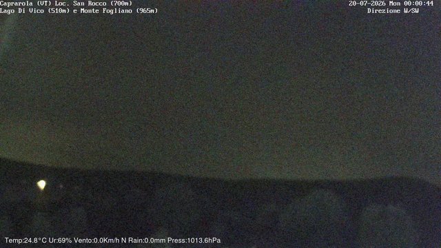time-lapse frame, Caprarola San Rocco webcam