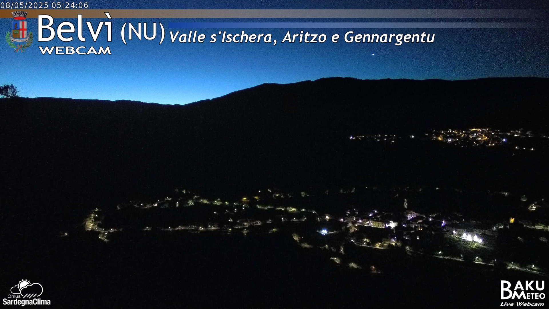 time-lapse frame, Belvì webcam