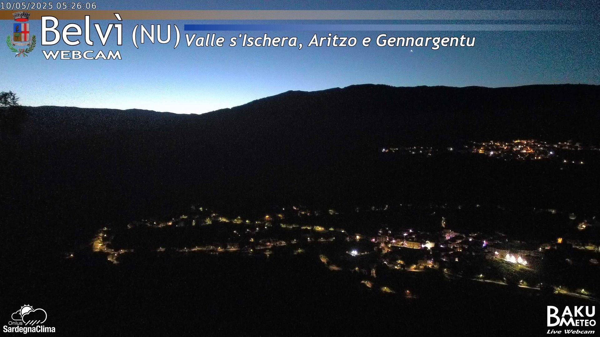 time-lapse frame, Belvì webcam