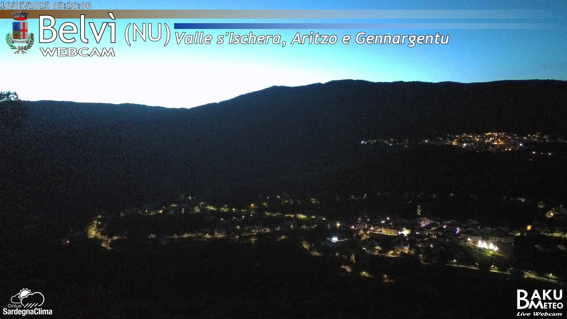 time-lapse frame, Belvì webcam
