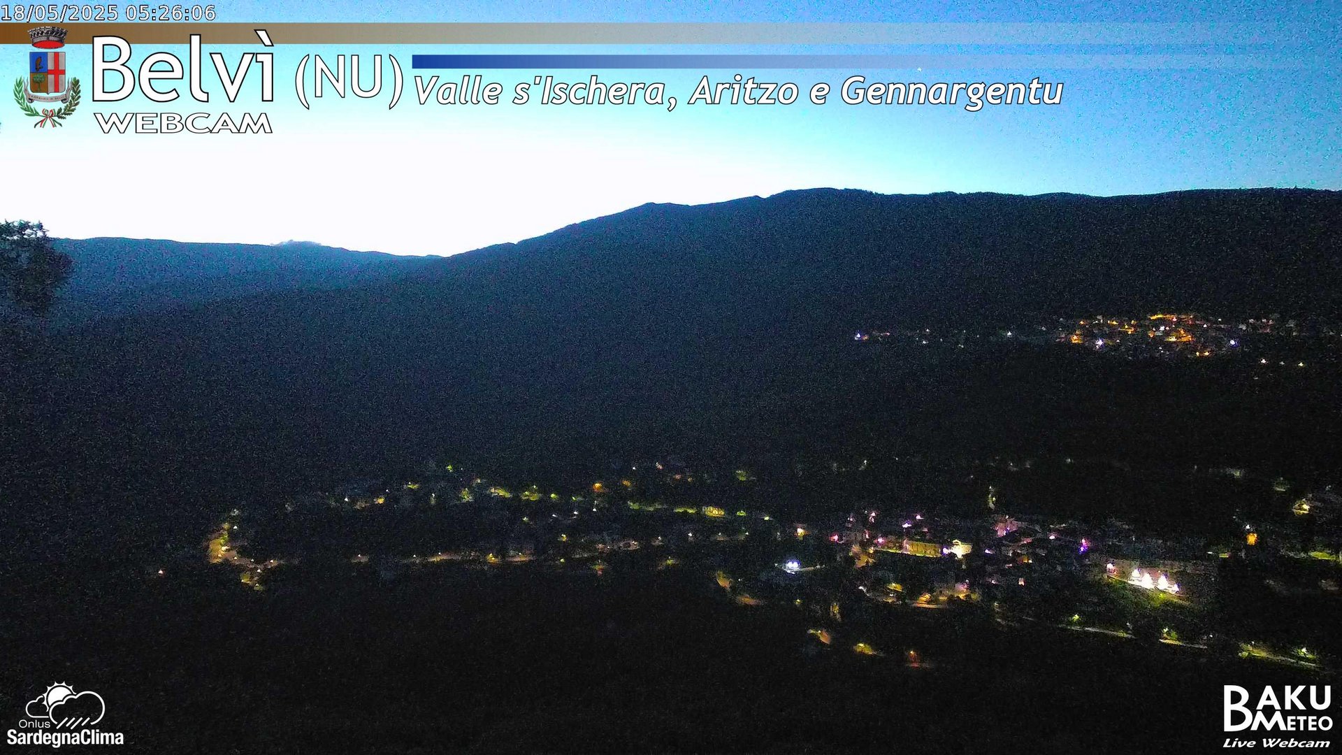 time-lapse frame, Belvì webcam