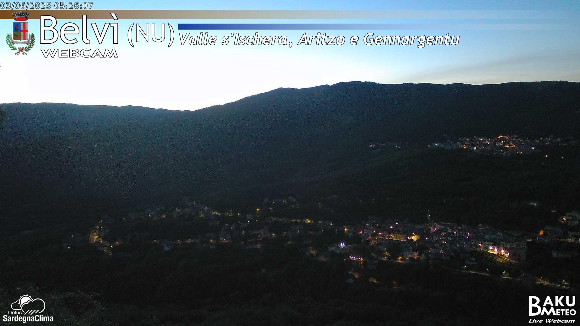 time-lapse frame, Belvì webcam