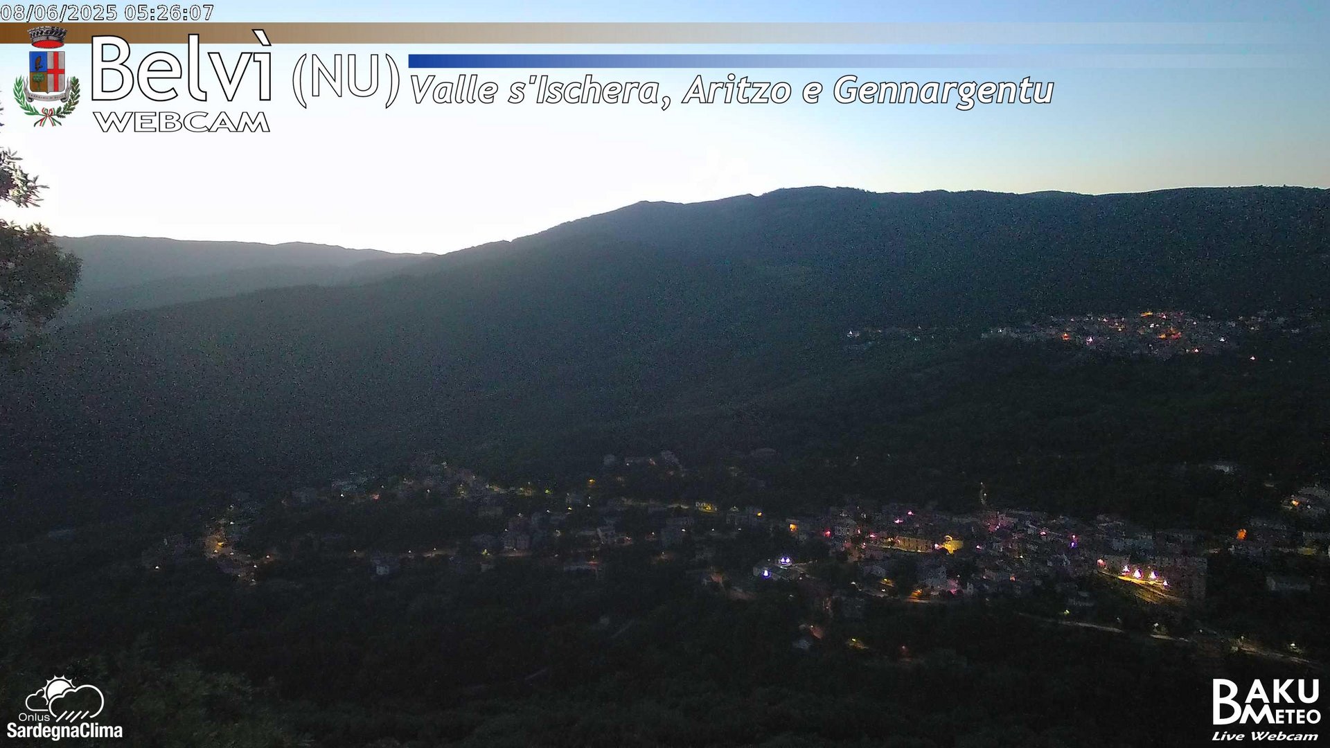 time-lapse frame, Belvì webcam