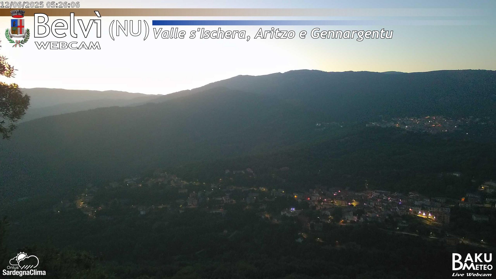 time-lapse frame, Belvì webcam