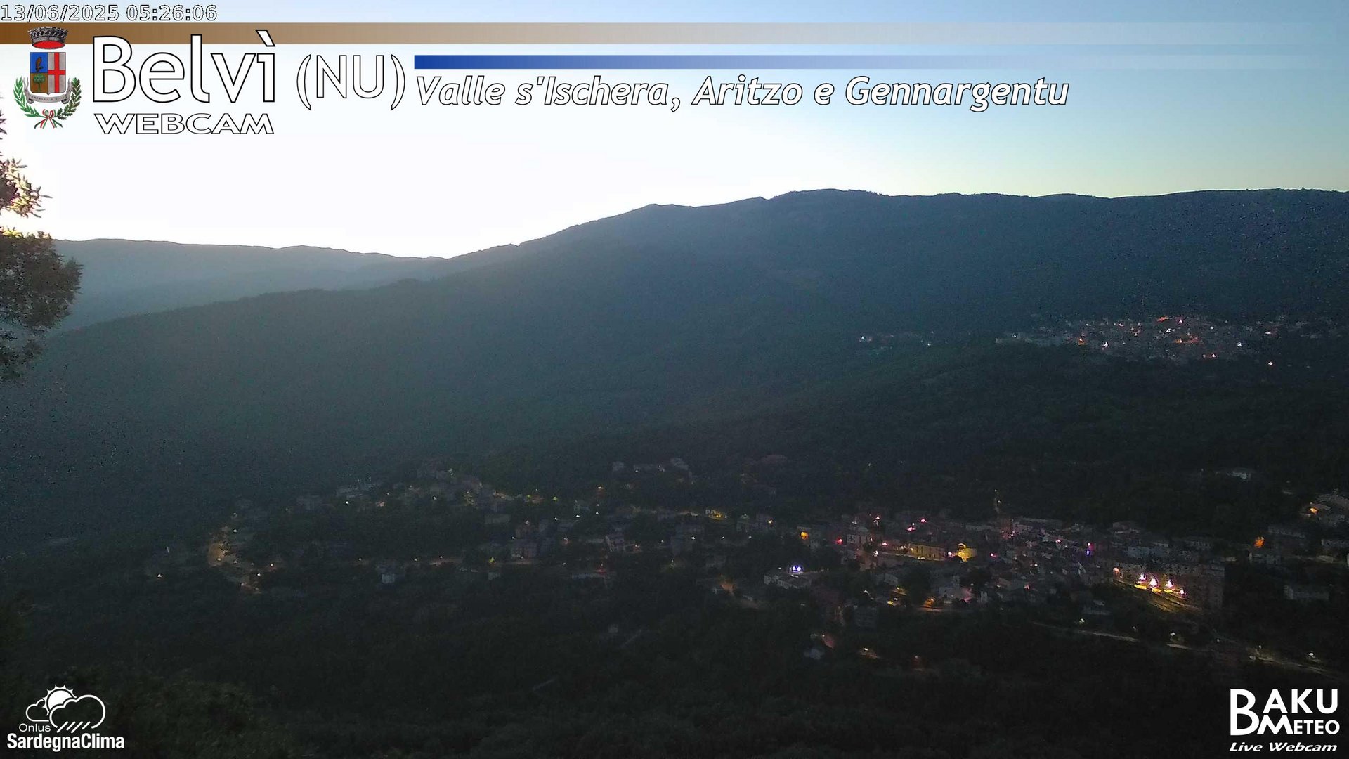 time-lapse frame, Belvì webcam