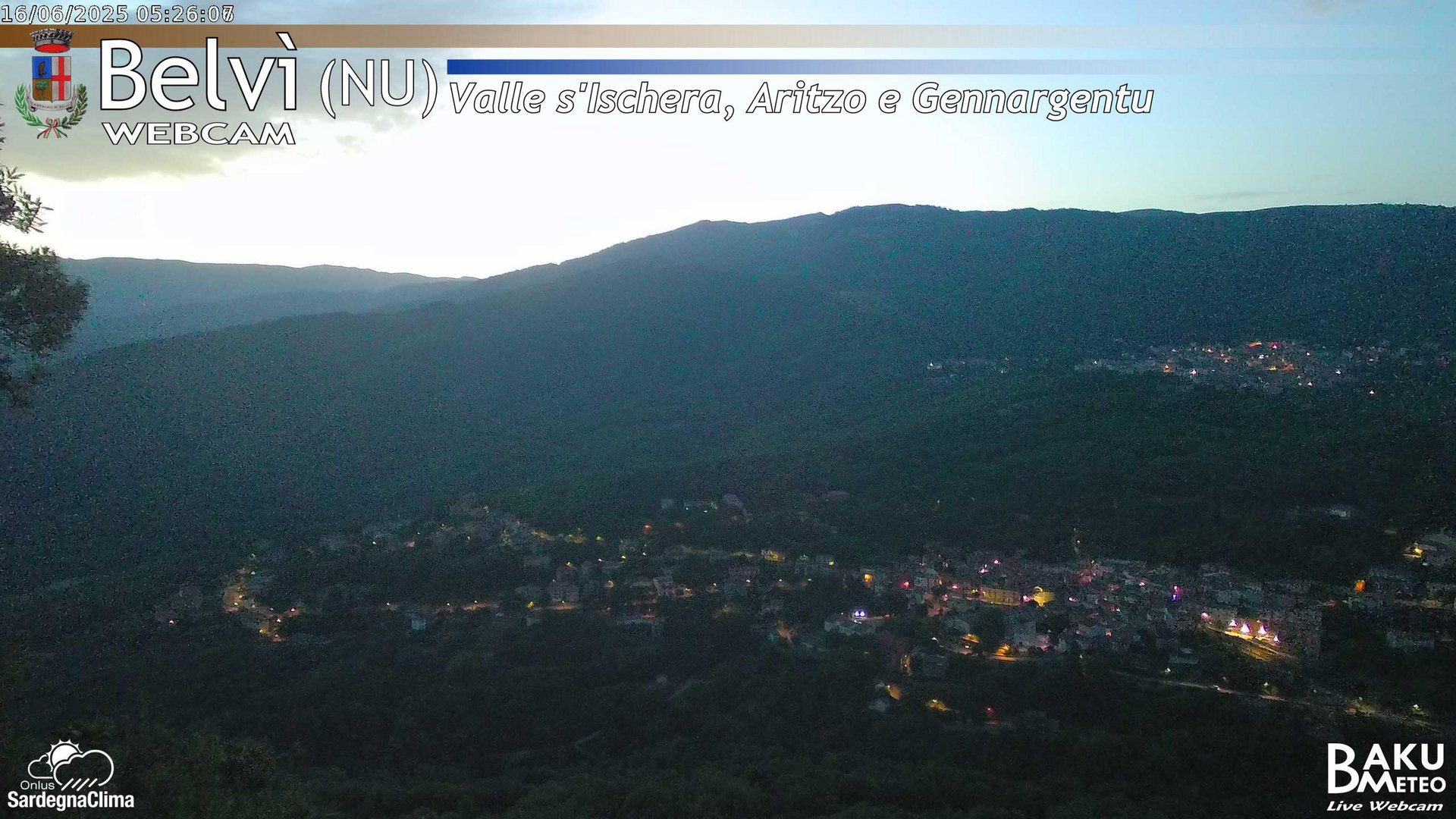 time-lapse frame, Belvì webcam