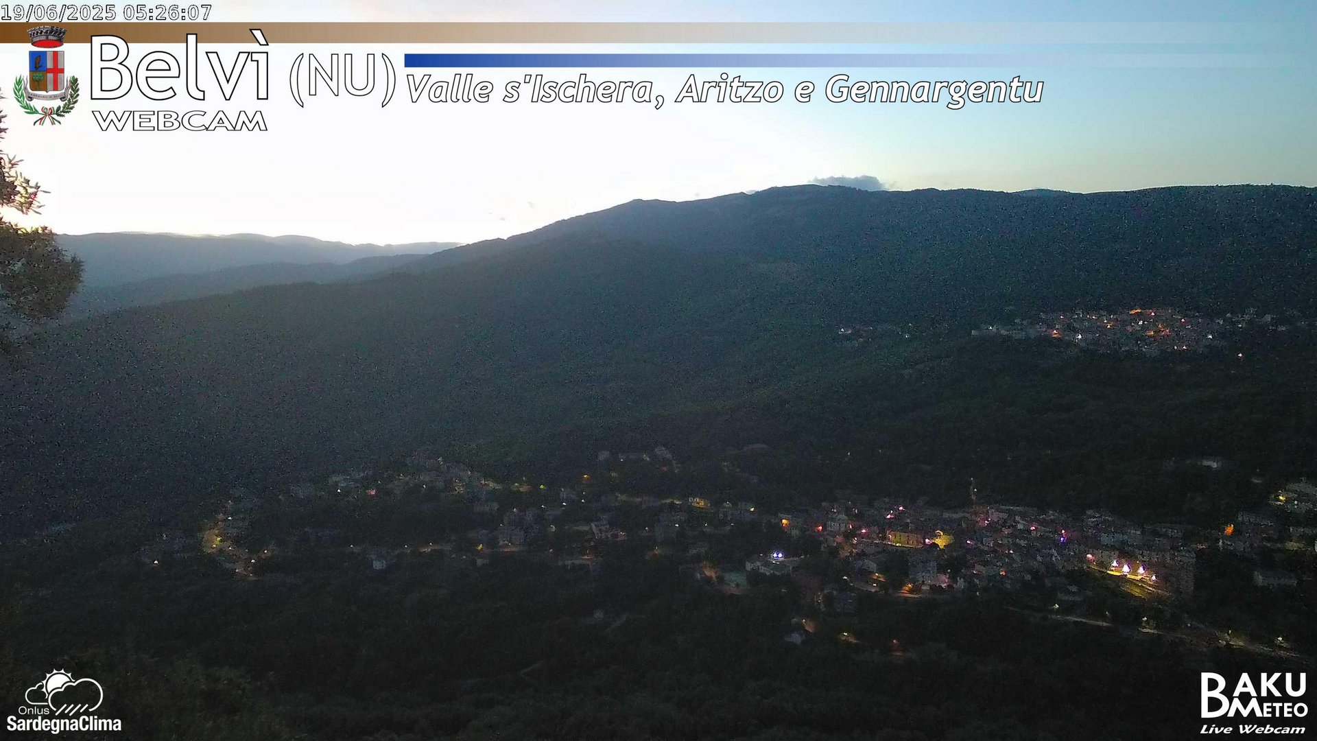 time-lapse frame, Belvì webcam