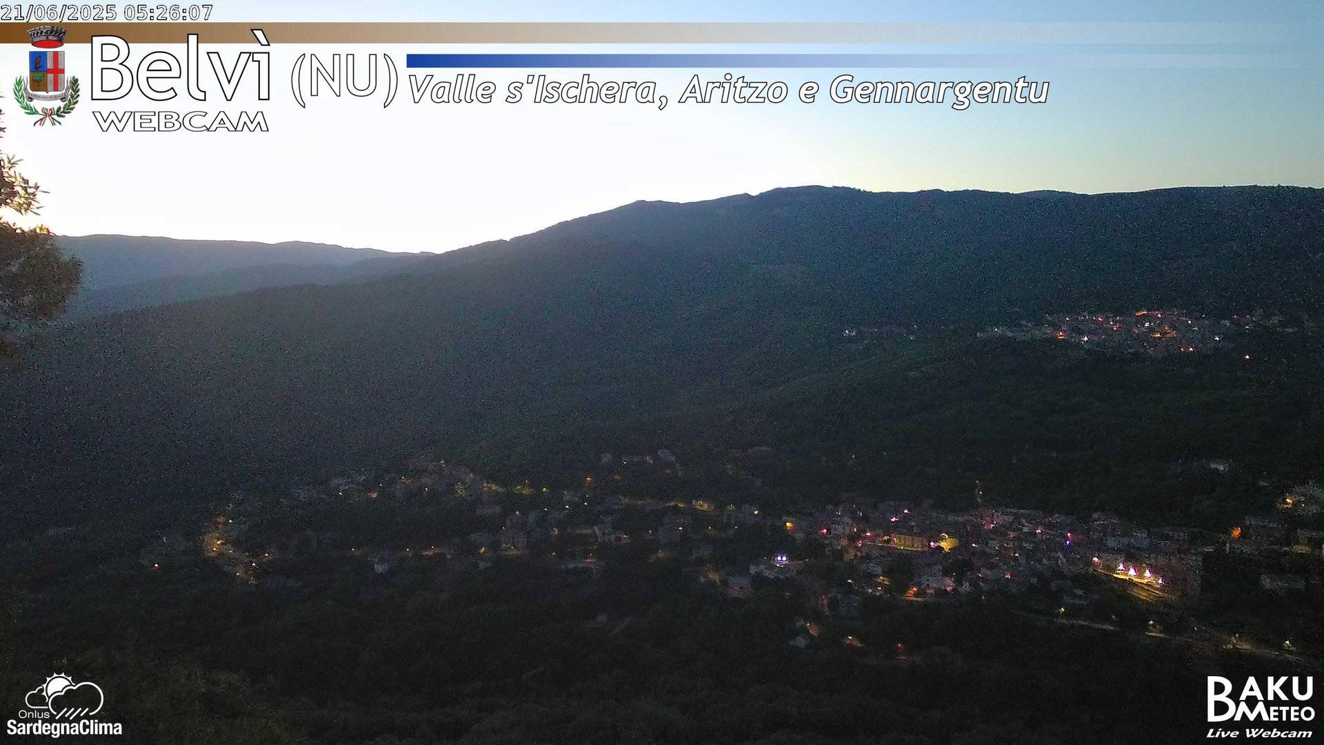 time-lapse frame, Belvì webcam