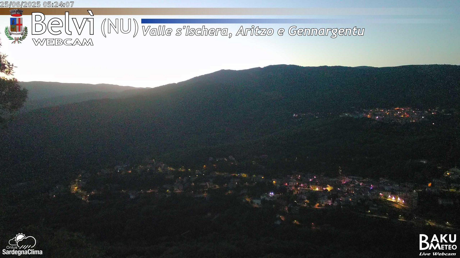 time-lapse frame, Belvì webcam