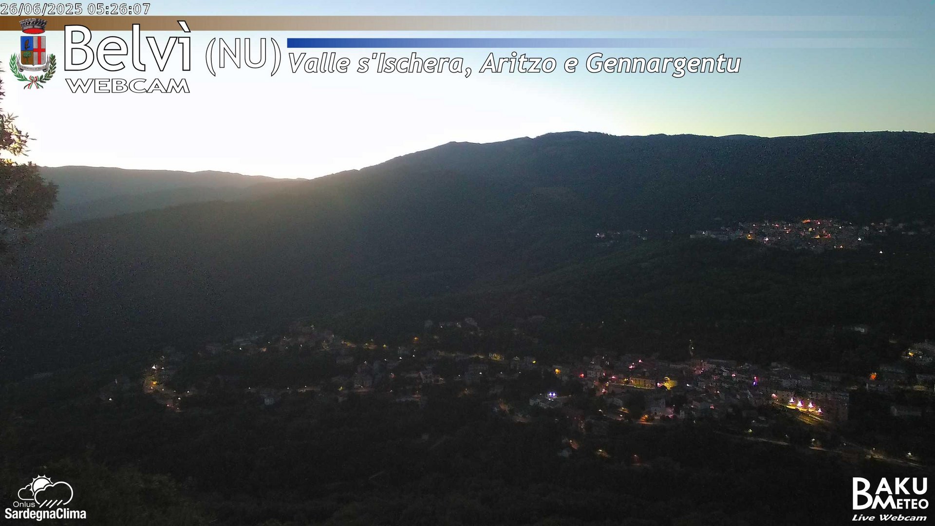time-lapse frame, Belvì webcam