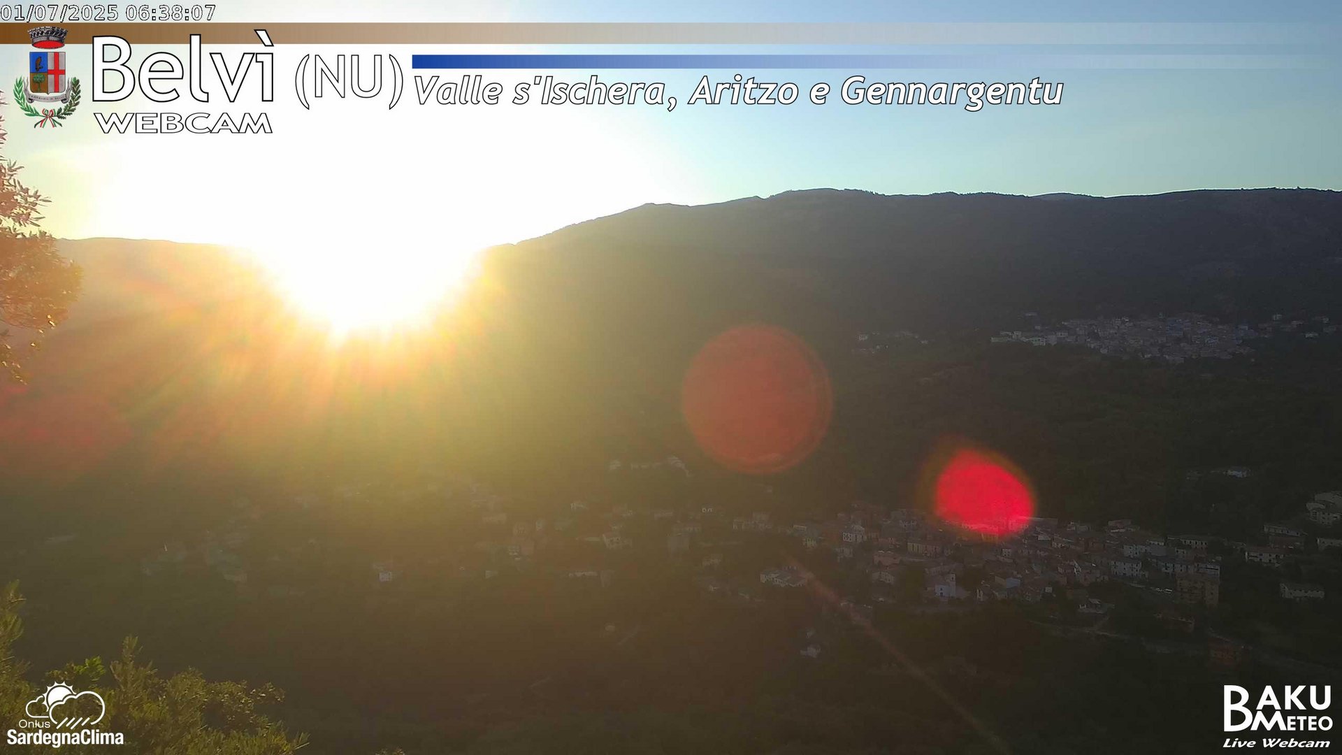 time-lapse frame, Belvì webcam