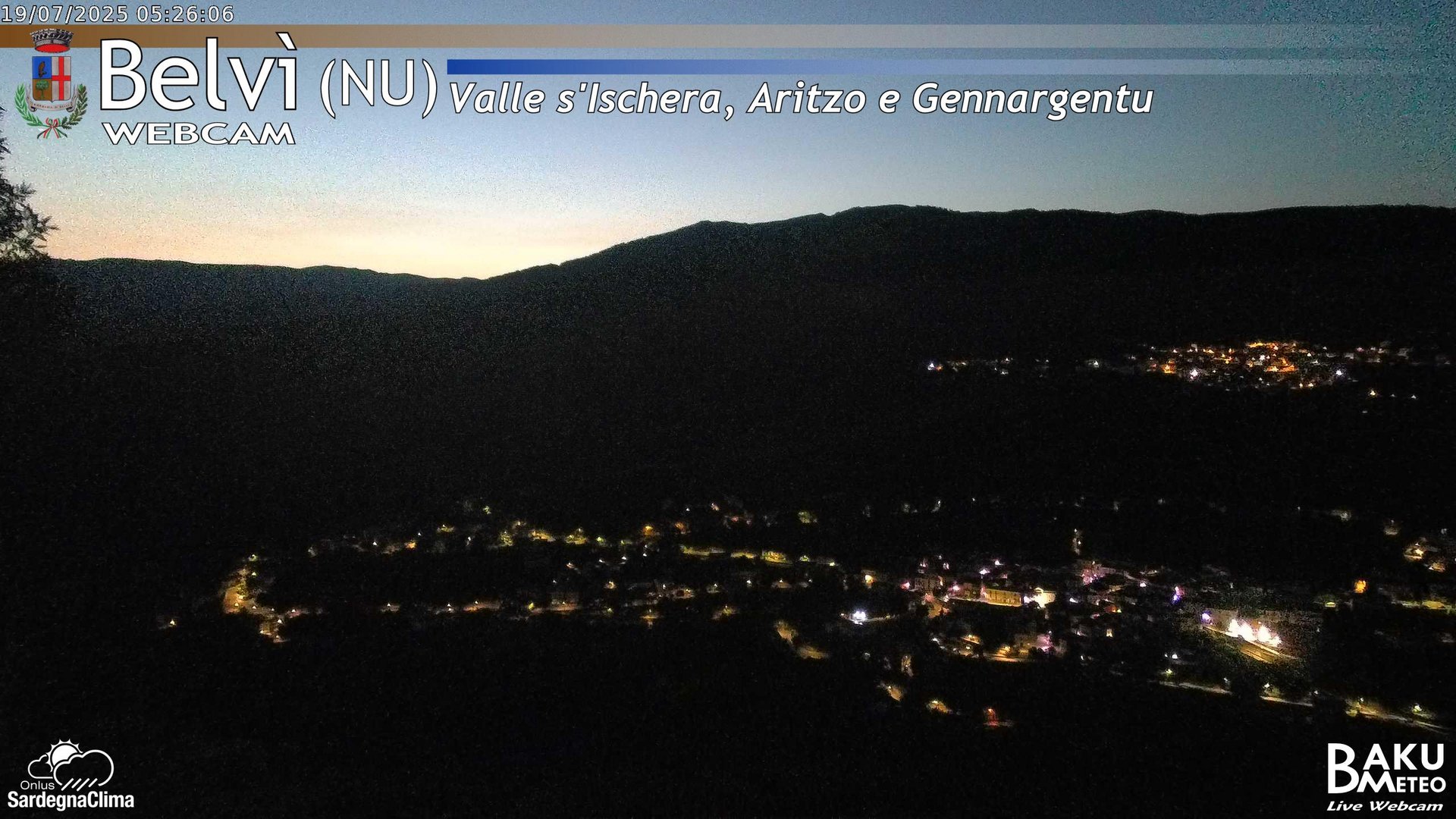 time-lapse frame, Belvì webcam