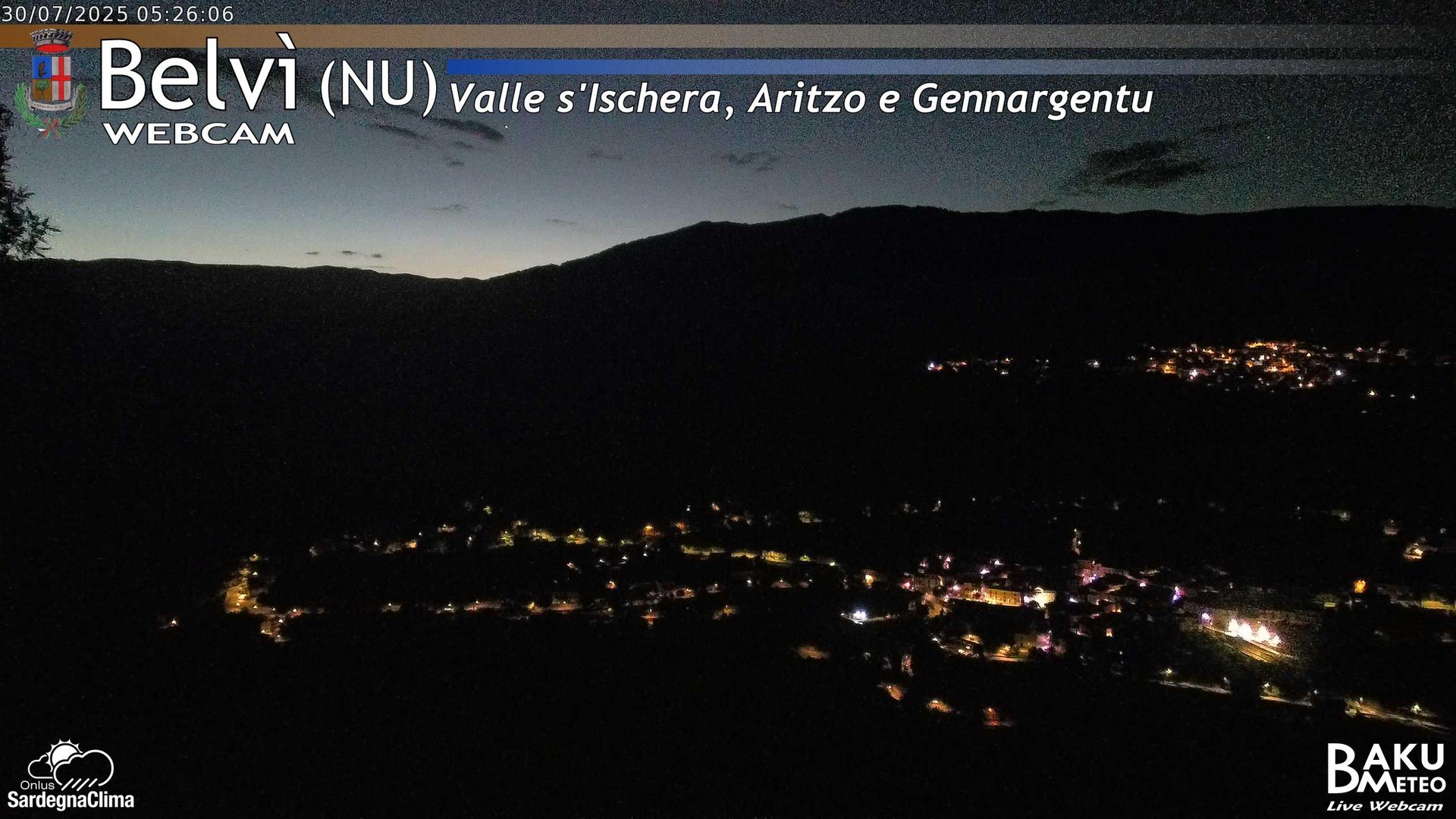 time-lapse frame, Belvì webcam