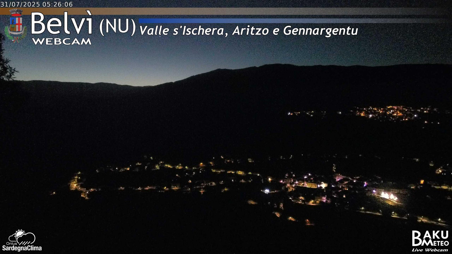 time-lapse frame, Belvì webcam