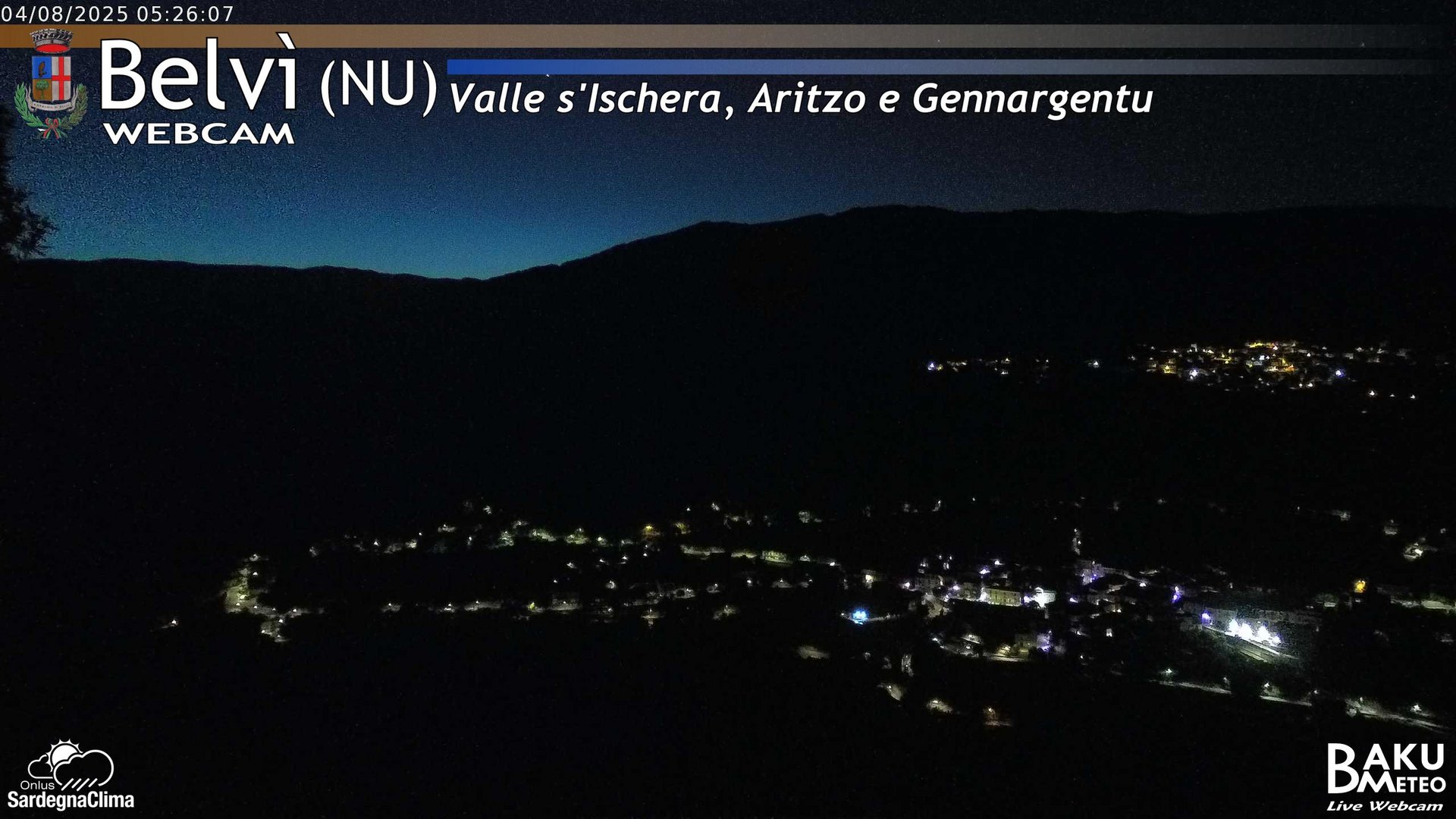time-lapse frame, Belvì webcam