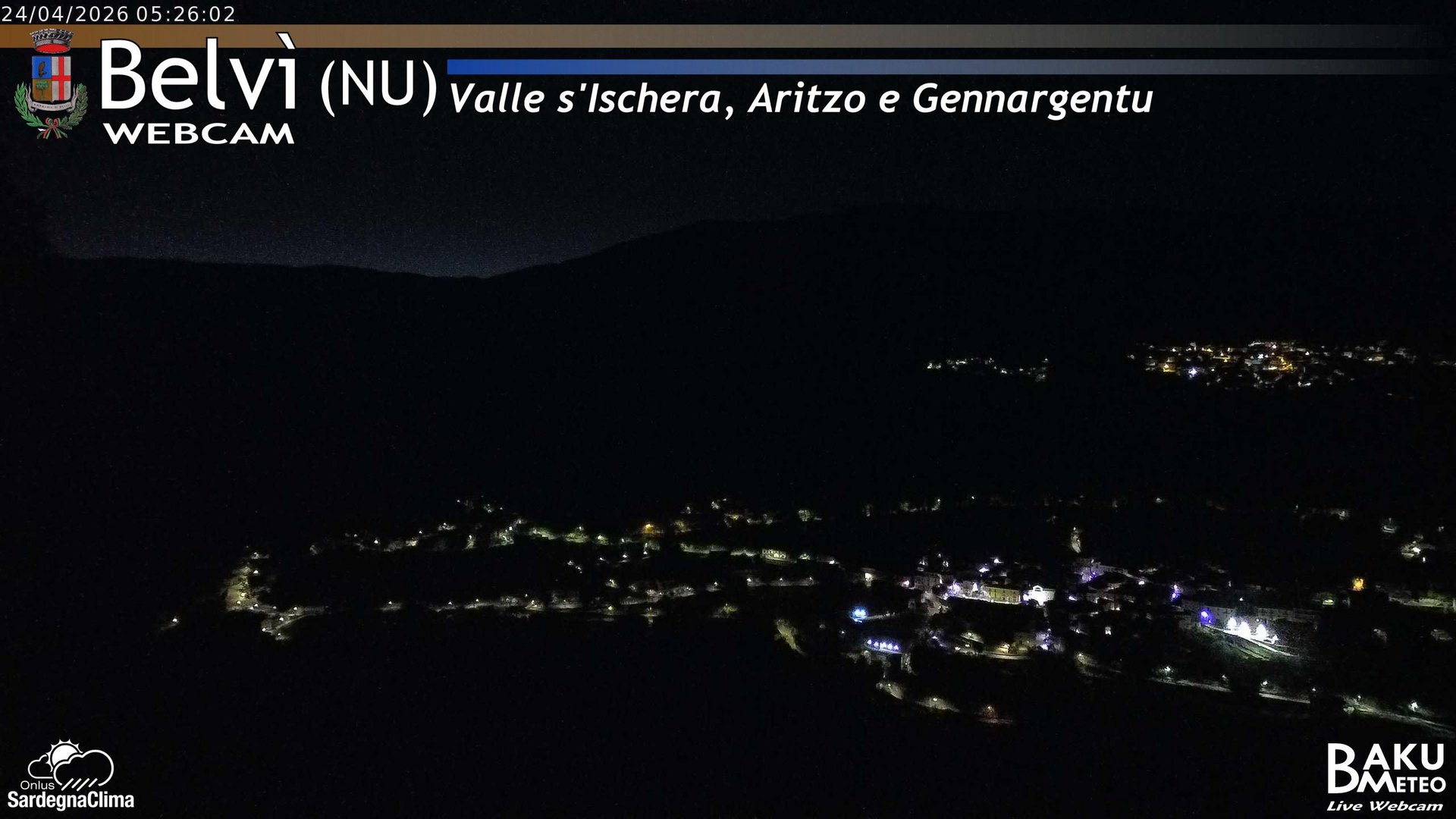 time-lapse frame, Belvì webcam